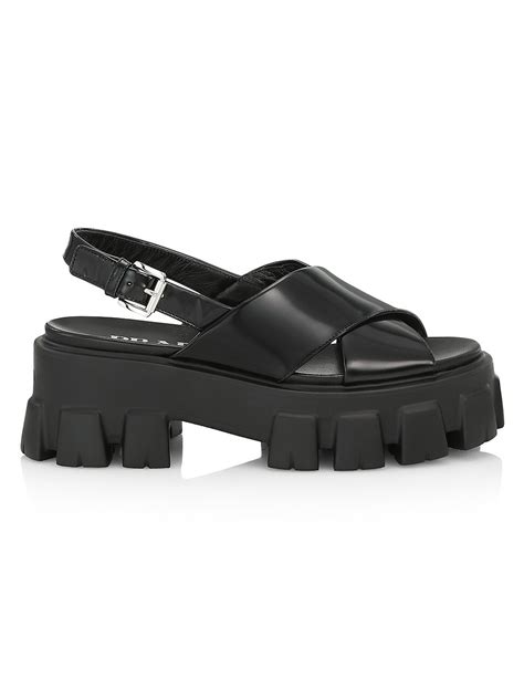 prada calzature donna slingback platform|Prada clothing line.